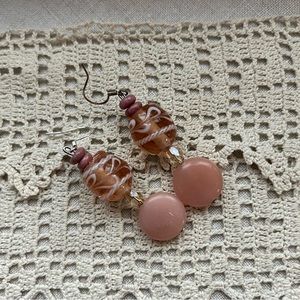 Handmade Beaded Earrings with Sterling Hooks